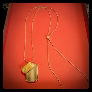 Ralph Lauren 40" Sliding Chain Dog Tags